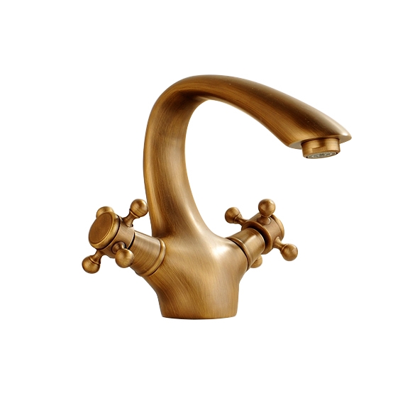 Florence Antique Double Handle Bathroom Sink Faucet